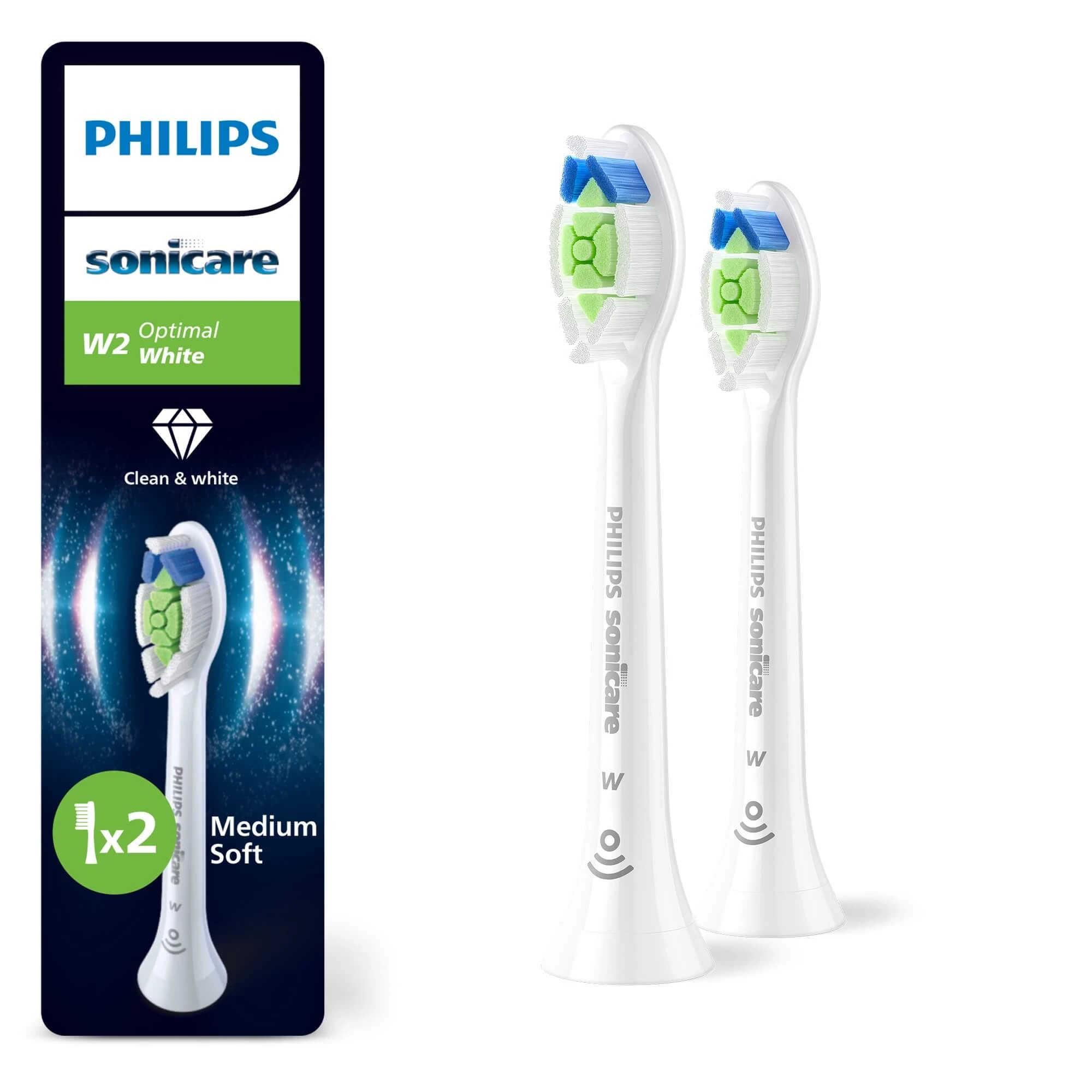 Rezerve pentru periuta de dinti Sonicare Sensitive, HX6062/87, 2 buc, Philips