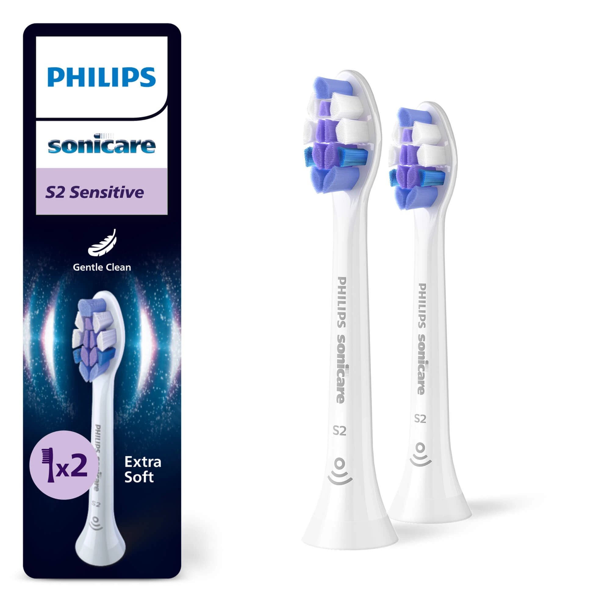 Rezerve pentru periuta de dinti Sonicare Optiwhite, HX6052/87, 2 buc, Philips