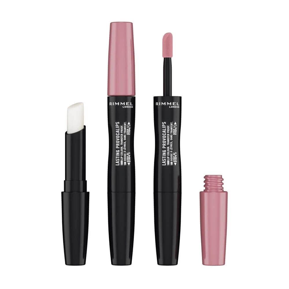 Rimmel Ruj Provocalips de durată 2 în 1 220 Come Up Rose, 6ml