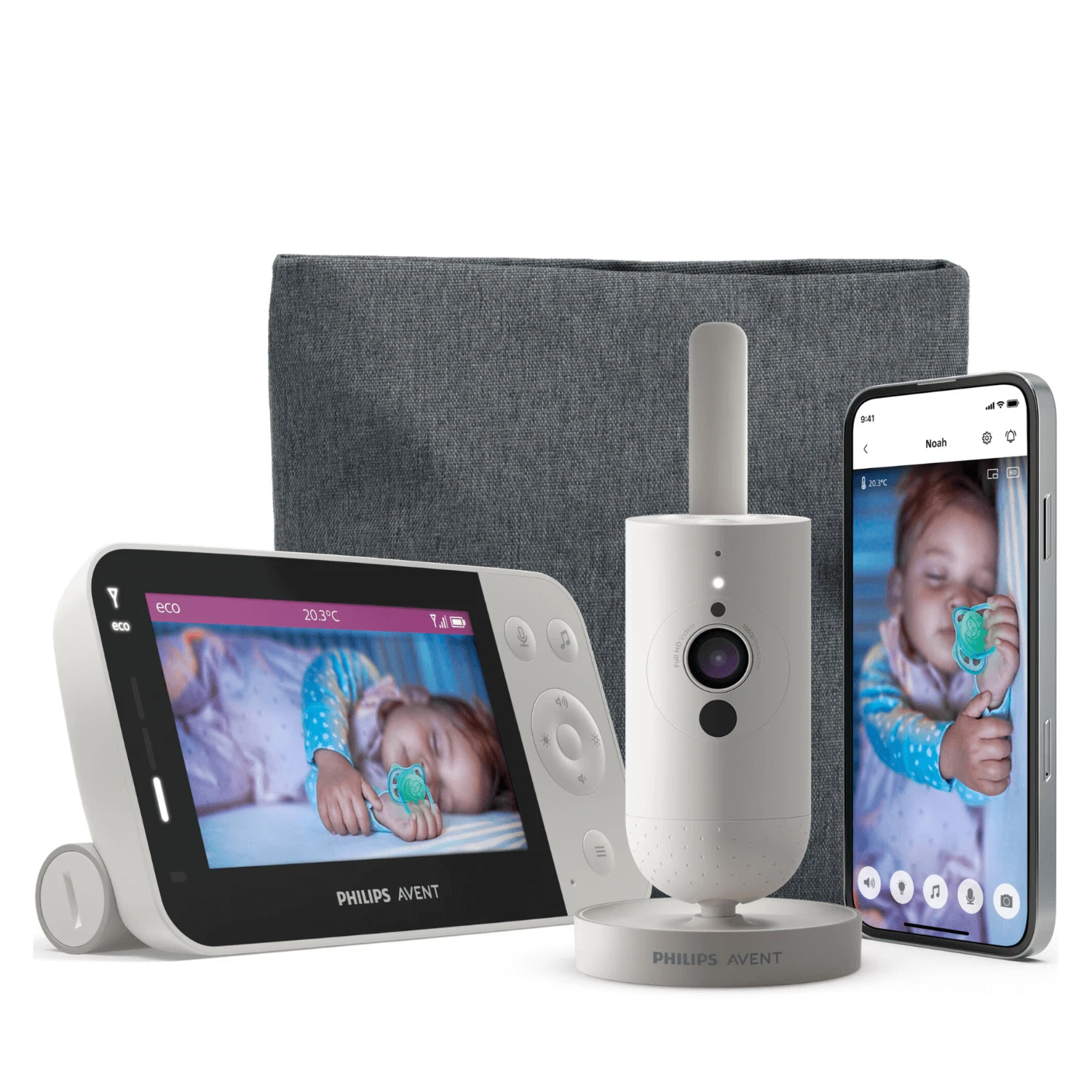 Monitor video conectat la aplicatie mobila, SCD953/26, Philips Avent