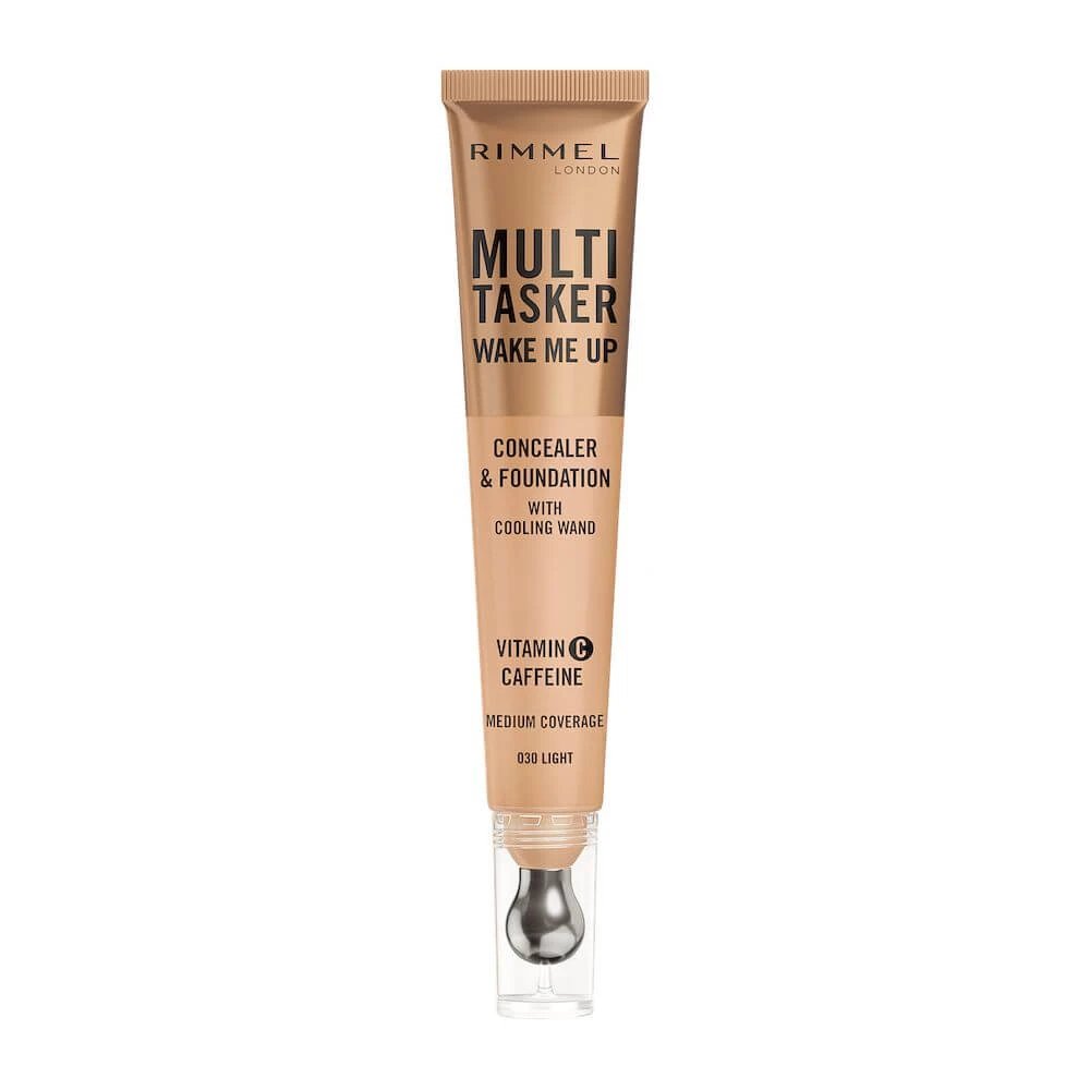 Rimmel Multi-Tasker Wake Me Up Corector iluminator cu aplicator masant 030 Light, 20 ml