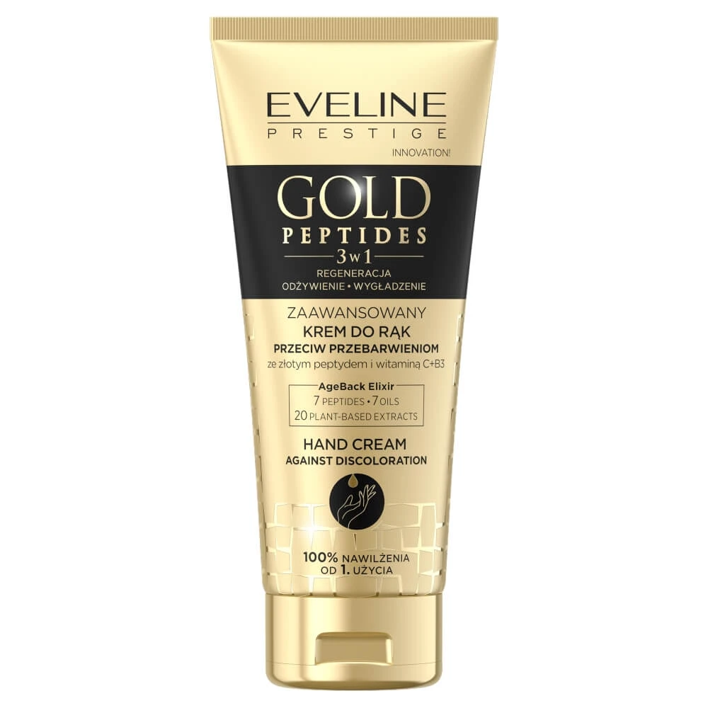 Eveline Cosmetics Gold Peptides Advanced Antipigmentare Cremă de mâini, 75 ml