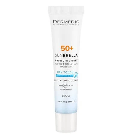 Protectie solara SPF 50+ pentru fata matifianta Sunbrella, 40 ml, Dermedic