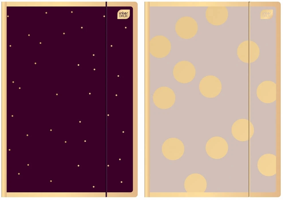 Dosar cu elastic A4, Satin Gold 3