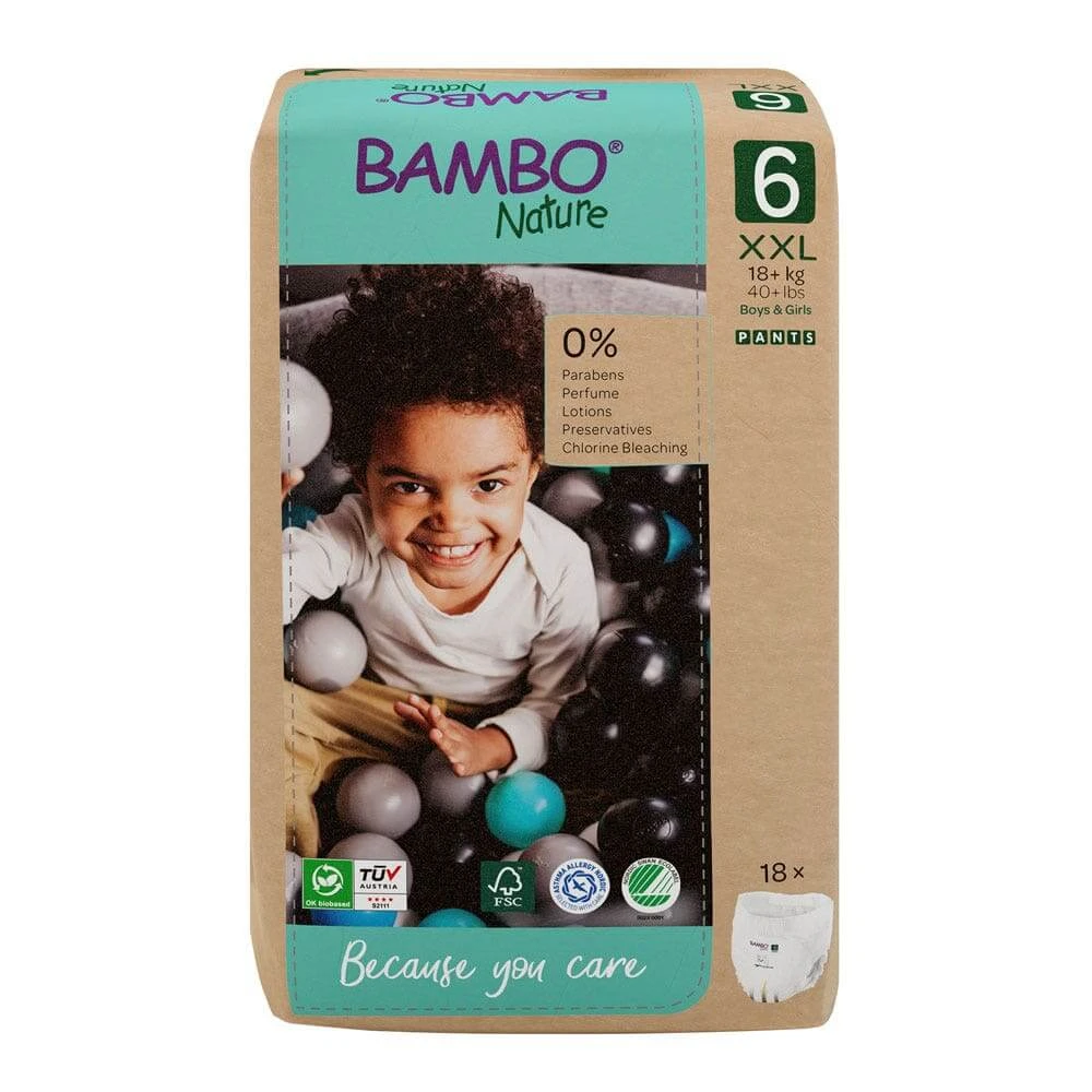Bambo Nature Scutece mărimea 6 7-14 kg x18 bucăți