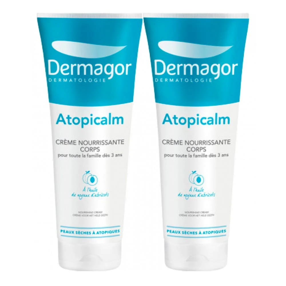 Dermagor Atopicalm Cremă de corp hrănitoare pentru întreaga familie 2x250ml