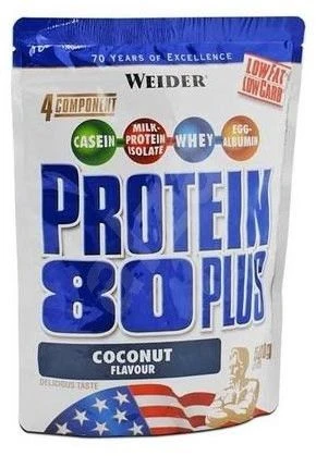 Weider Protein 80 Plus nucă de cocos 500 g