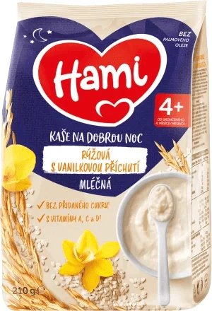 Terci de lapte Hami - orez, vanilie 210 g