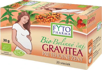 Fyto Pharma Gravitea BIO Ceai din plante pentru femeile însărcinate, porționat 20 x 1,5 g