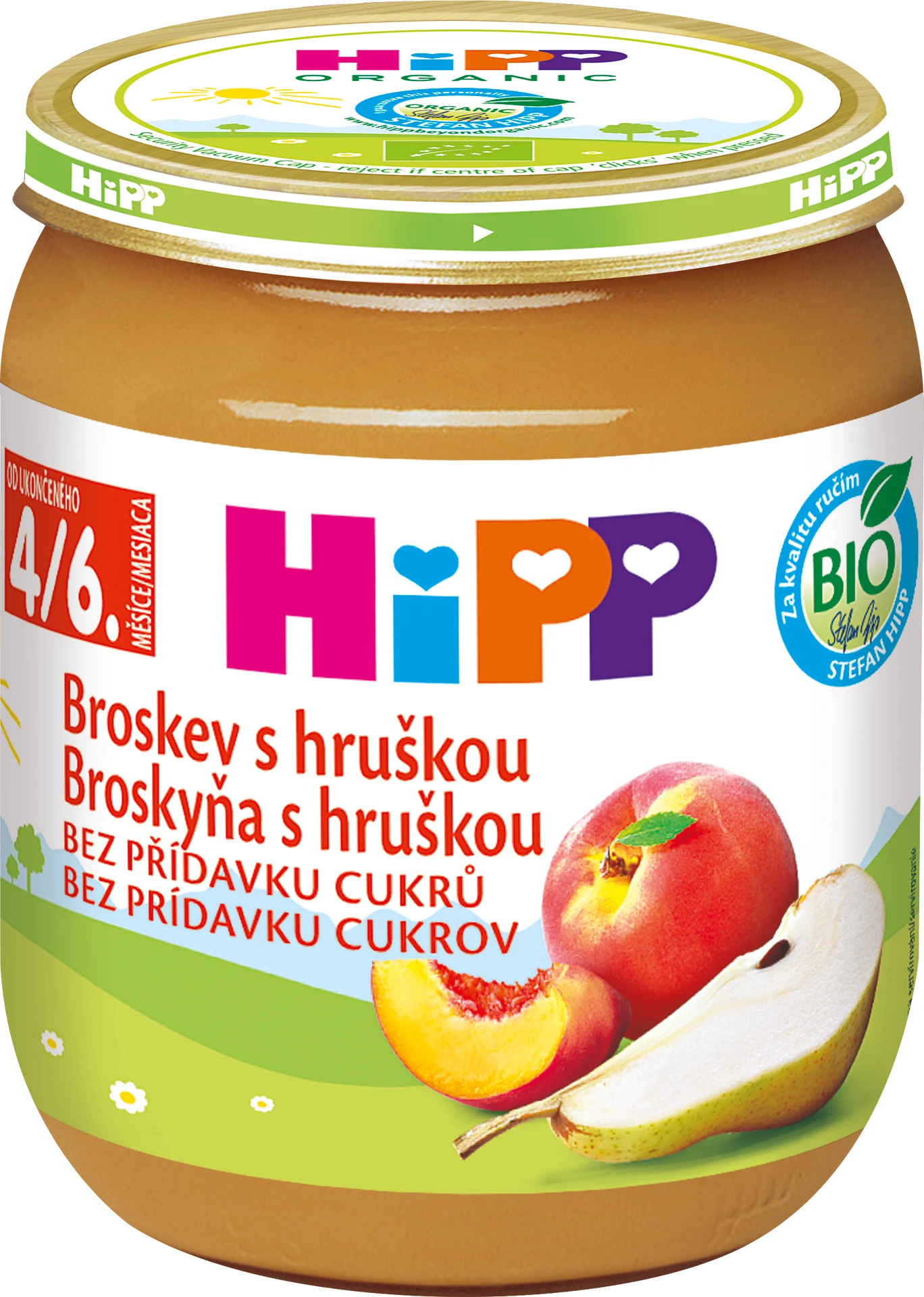 HiPP BIO Piersică cu pară 125 g