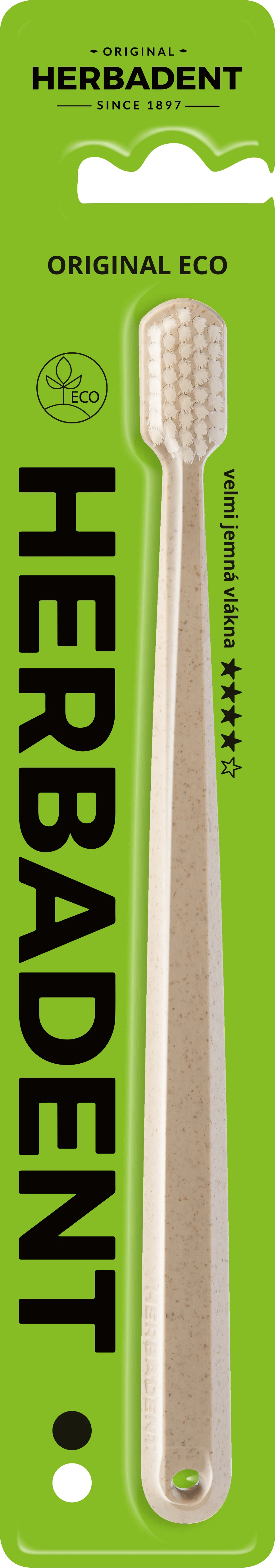 Periuță de dinți Herbadent Original ECO cu fibre foarte fine