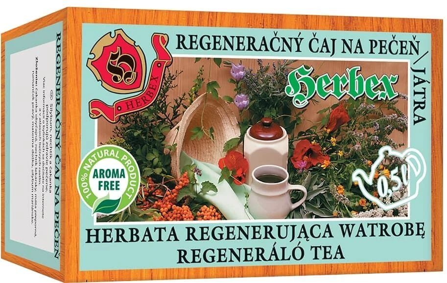 Herbex ceai de regenerare a ficatului 20 x 3 g