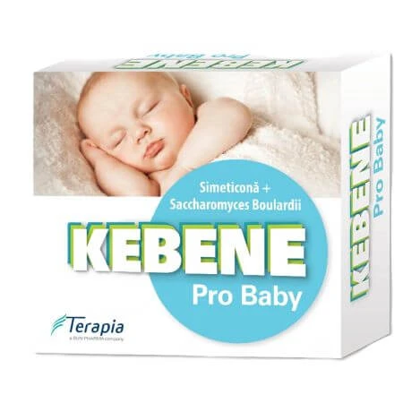 Kebene Pro Baby simeticona picaturi orale + Saccharomyces Boulardii, 20 ml + 2g, Terapia Sa