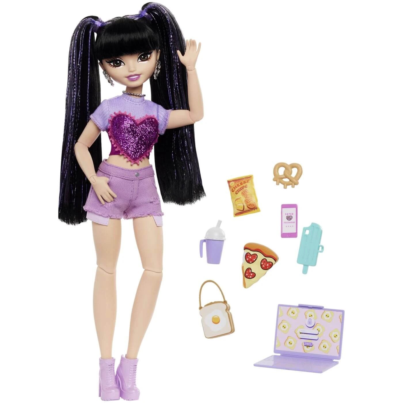 Papusa Dream Besties, 4 ani+, Renee, Vlogger de Calatorii si Gastronomie, Barbie