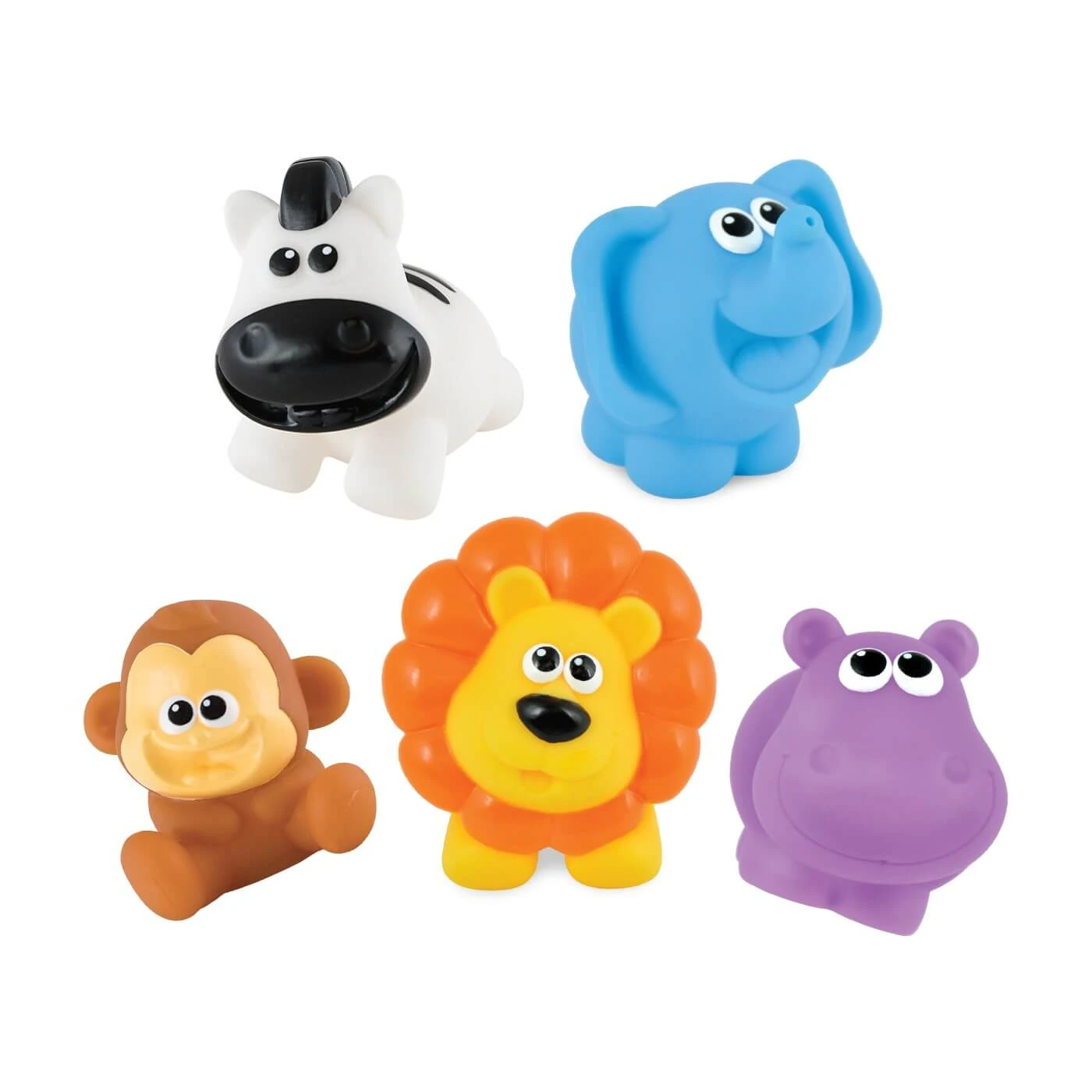 Set jucarii de baie, + 6 luni, Animalute din Jungla, Winfun