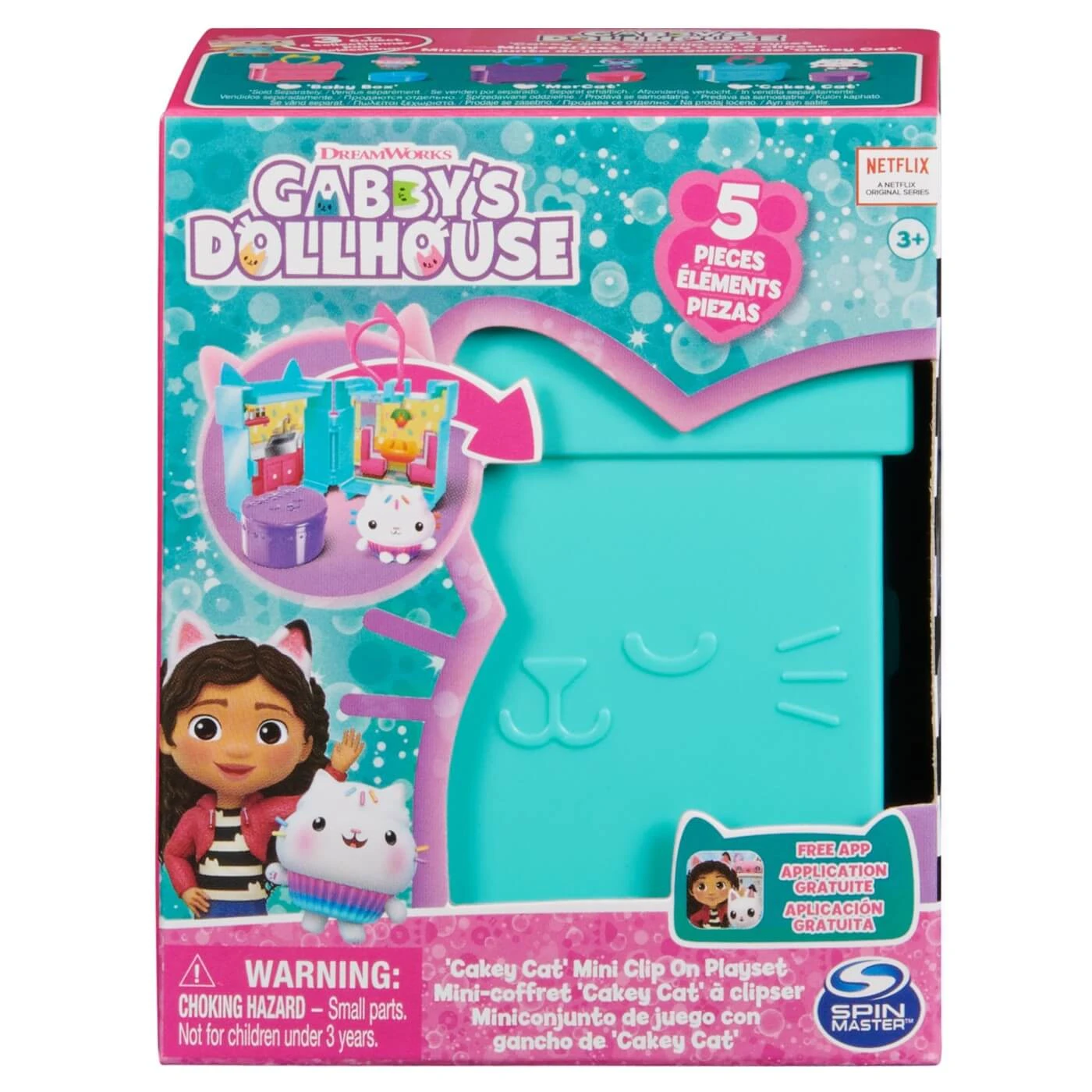 Set de joc cu clips Baia Pisirenei, 3 ani+, Gabby's Dollhouse