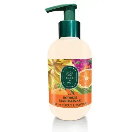 Eyup Lotiune de maini si de corp Sabri Tuncer cu ulei natural de Bodrum Mandarin 280 ML