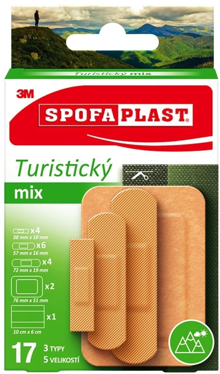 Spofaplast 3M Mix turistic 17 buc