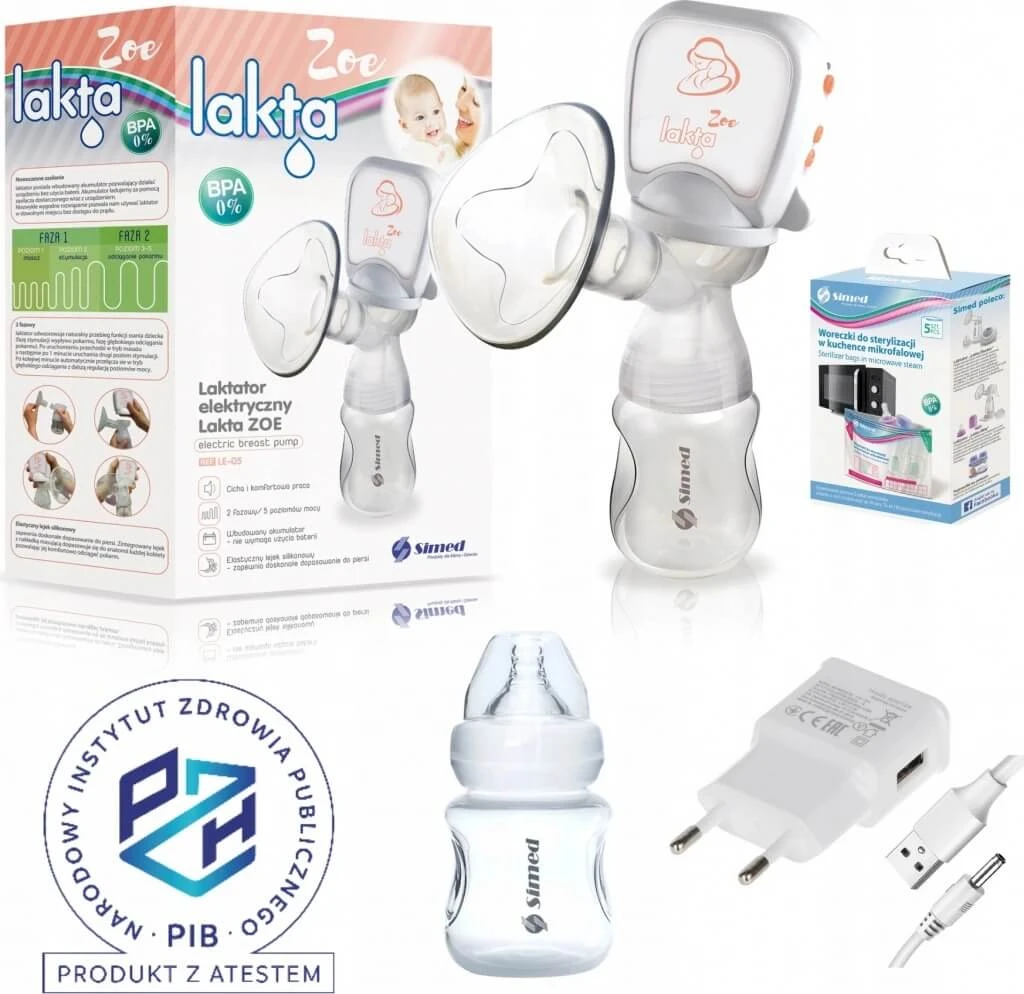 SIMED LACTA ZOE Pompă de sân electrică 1×1 buc