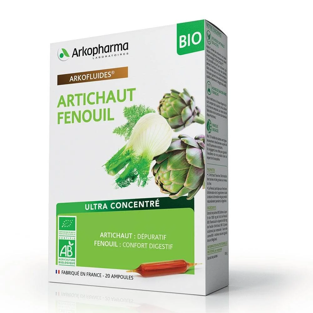 Arkopharma Arkofluids Anghinare organică Fenicul 20 flacoane