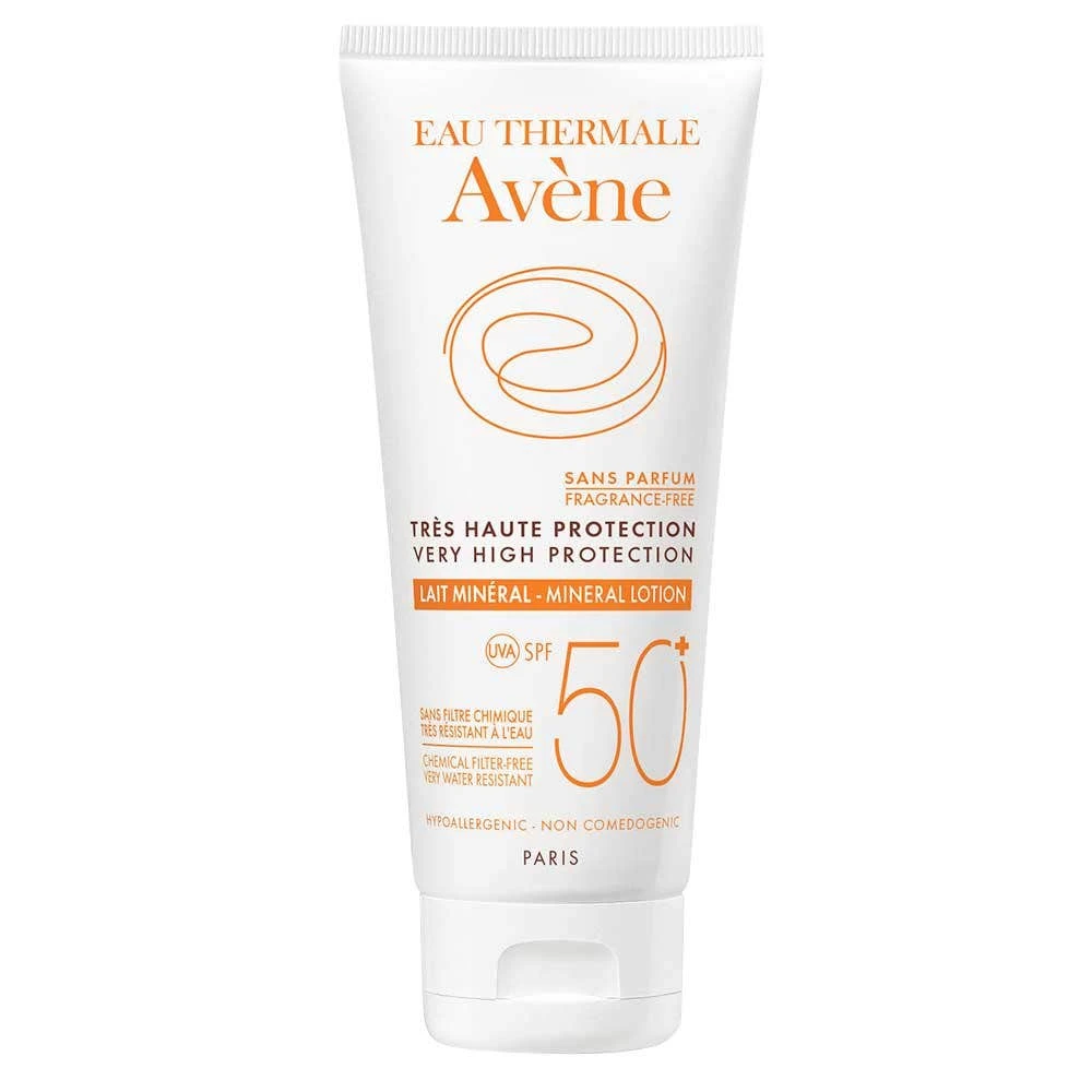 Avène Solaire Lapte mineral pentru ten intolerant, SPF50+, 100 ml, Pierre Fabre