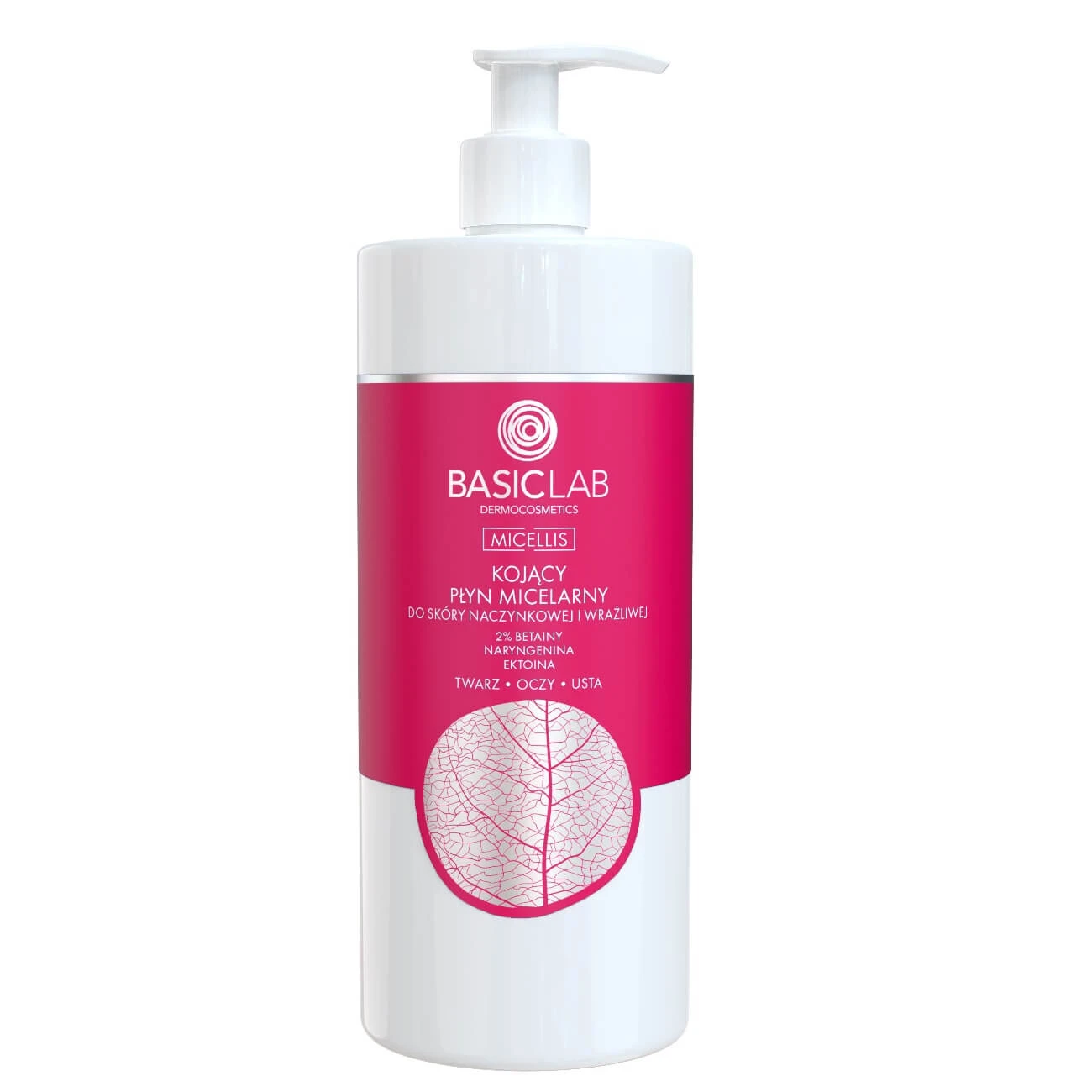 BasicLab Kojcy loțiune micelară pentru pielea capilară și dureroasă 2% Betaine Naringenica amp; Ectoin, 500ml
