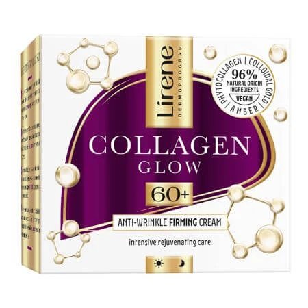 Crema anti-rid efect de fermitate 60+ Collagen Glow, 50 ml, Lirene