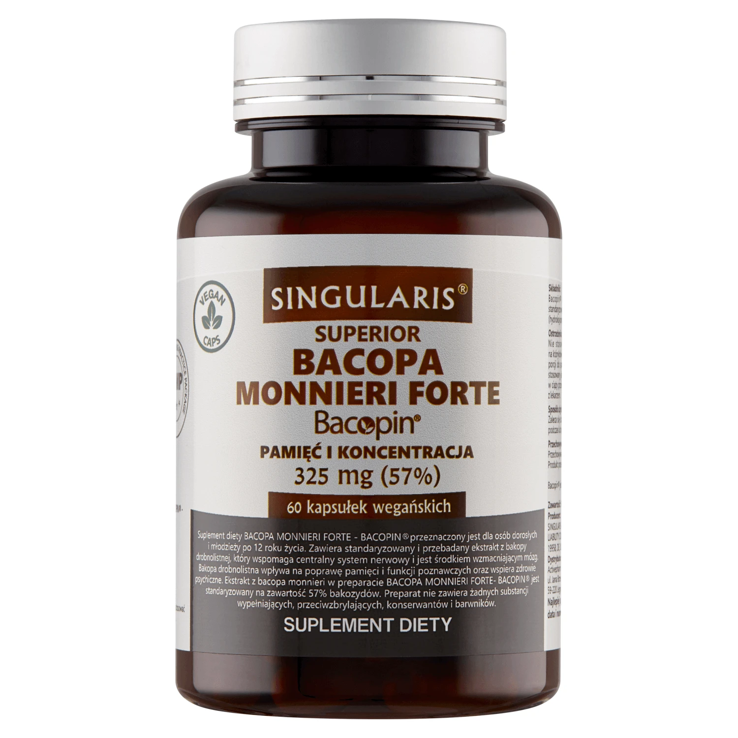 Singularis Superior Bacopa Monnieri Forte, 60 capsule vegane