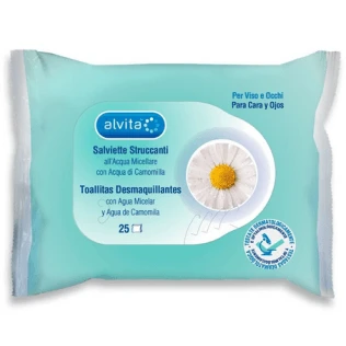 Alvita Șervețele demachiante 25u