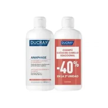 Ducray DUPLO Anaphase Șampon-cremă stimulantă împotriva căderii părului 2x400ml