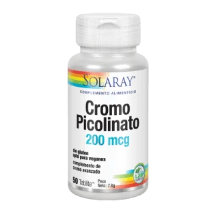 Solaray Picolinat de crom 200 mcg