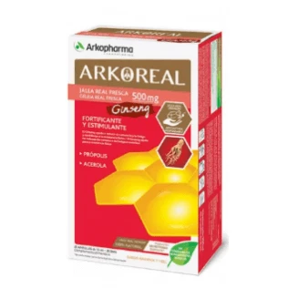 Arkoreal Royal Jelly 500mg proaspete + Ginseng 20 fiole