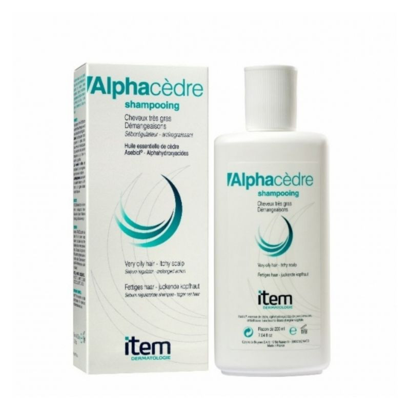 Sampon pentru par gras si mancarime Alphacedre, 200ml, Item