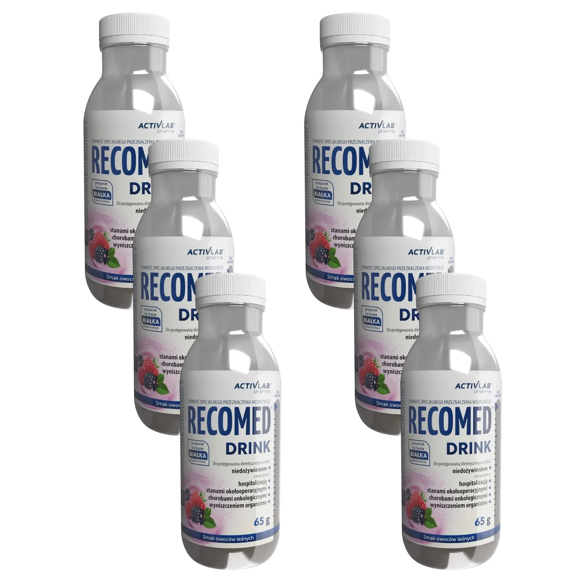 ActivLab Pharma RecoMed Drink, aromă de fructe de pădure, 6 x 65 g