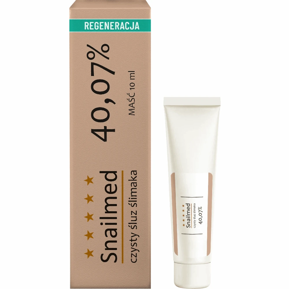 Snailmed, unguent regenerant pentru cicatrici cu mucus de melc și acid hialuronic, 10 ml