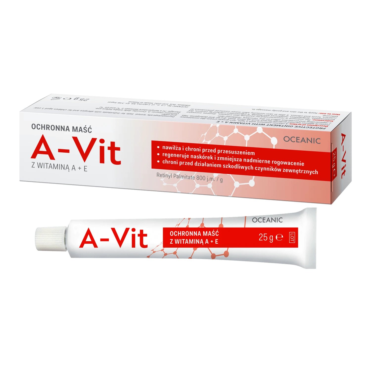 Oceanic A-Vit, unguent protector cu vitamine A+E, 25 g