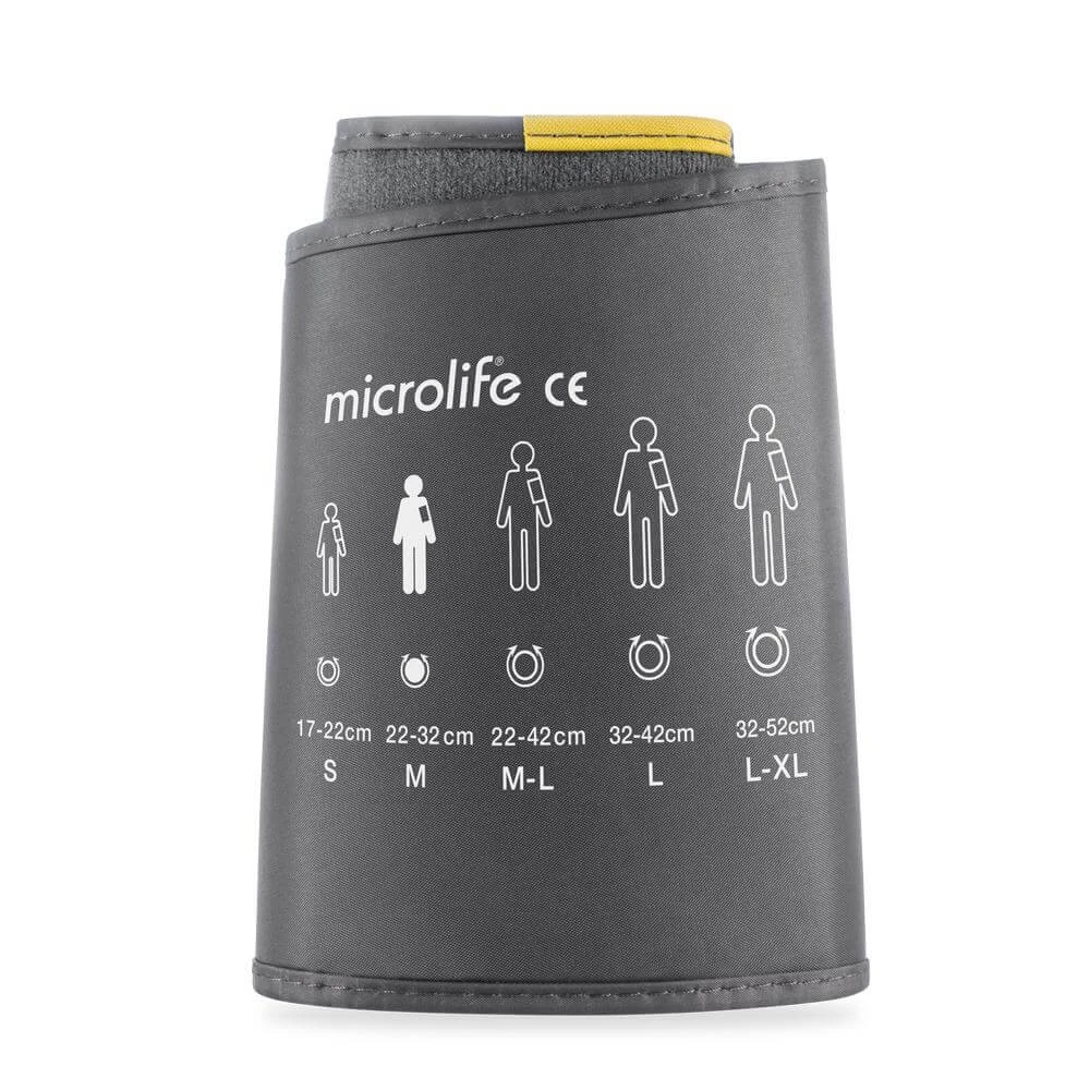 Microlife, manșetă pentru tensiometre seria 3G, 4G, 5G, gri, mărimea M, 22-32 cm, 1 buc