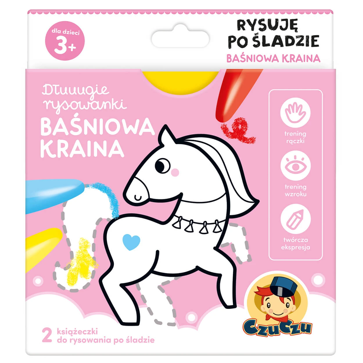 CzuCzu Cărți de desenat Desenez în țara basmelor, 2 cărți pentru copii, de la 3 ani