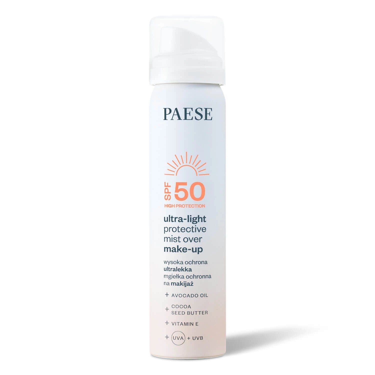 Paese, ceață protectoare ultra-ușoară, SPF 50, 75 ml