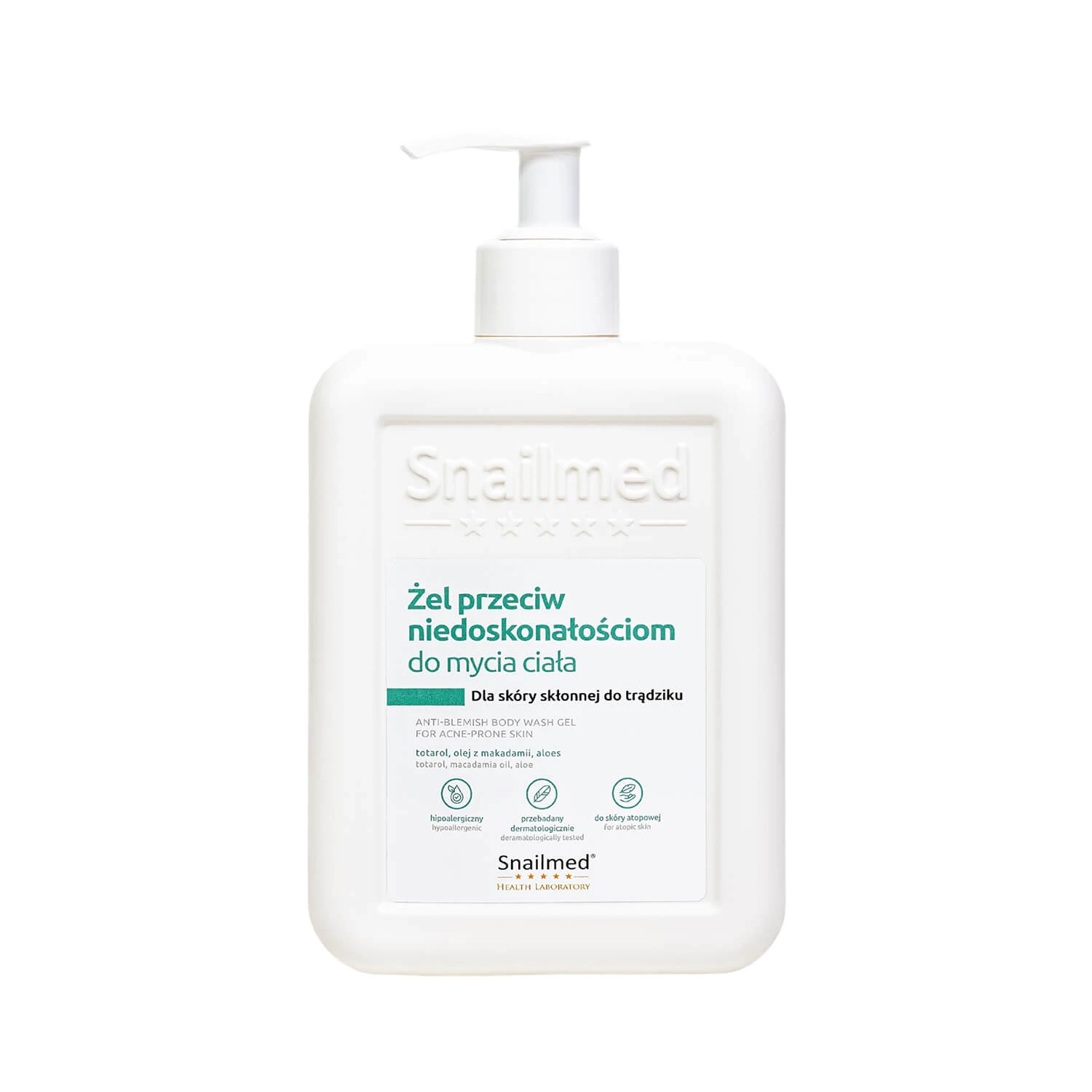 Snailmed, gel de spălare a corpului împotriva imperfecțiunilor, piele predispusă la acnee, 320 ml