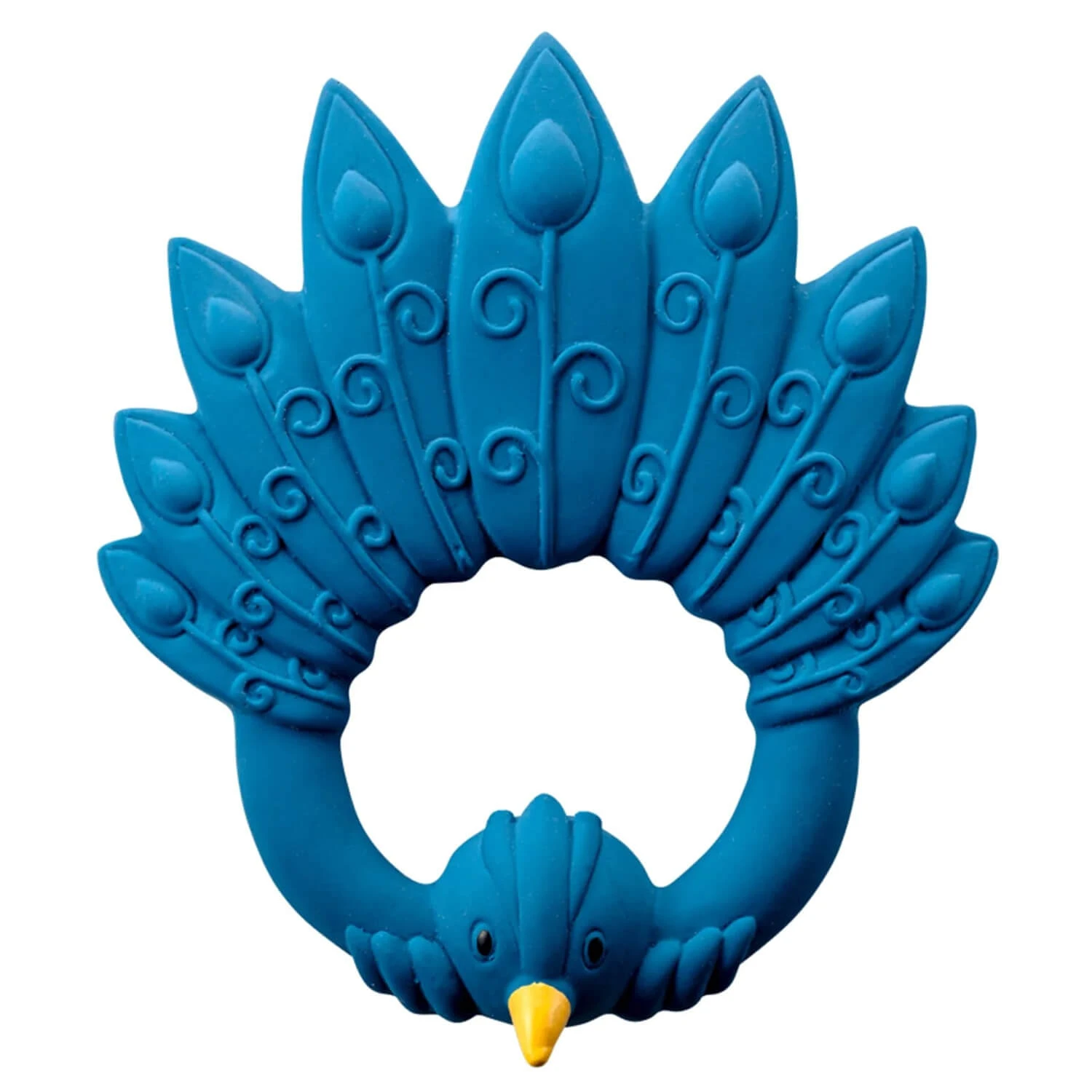 Natruba, tetină din cauciuc natural, albastru păun, de la naștere, 1 buc