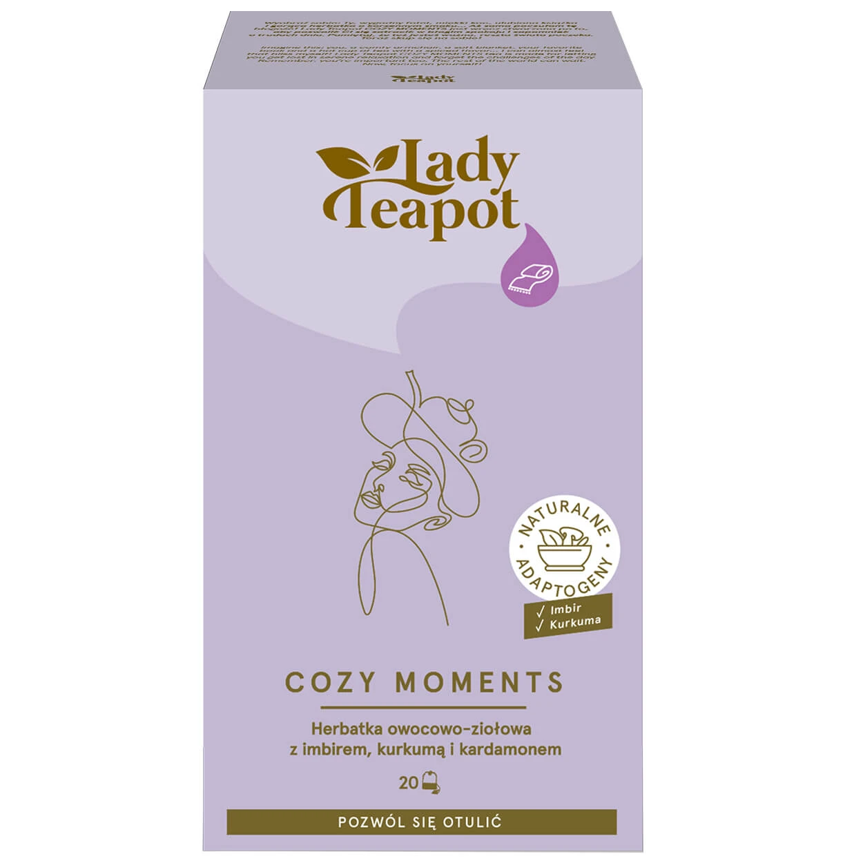 Lady Teapot Cozy Moments, ceai de fructe și plante, 20 pliculețe