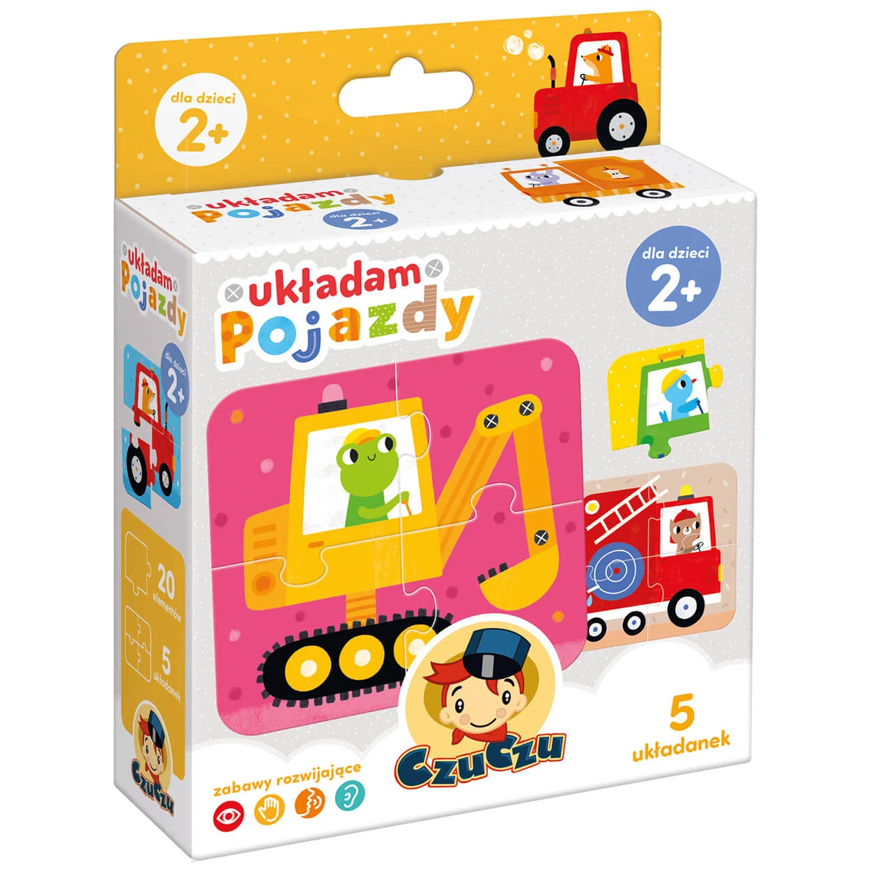CzuCzu I'm putting together Vehicles, puzzle pentru copii, de la 2 ani, 20 elemente