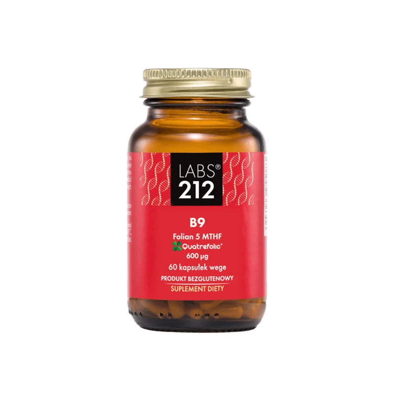 Labs212 B9 Folat 5-MTHF, acid folic, 60 capsule