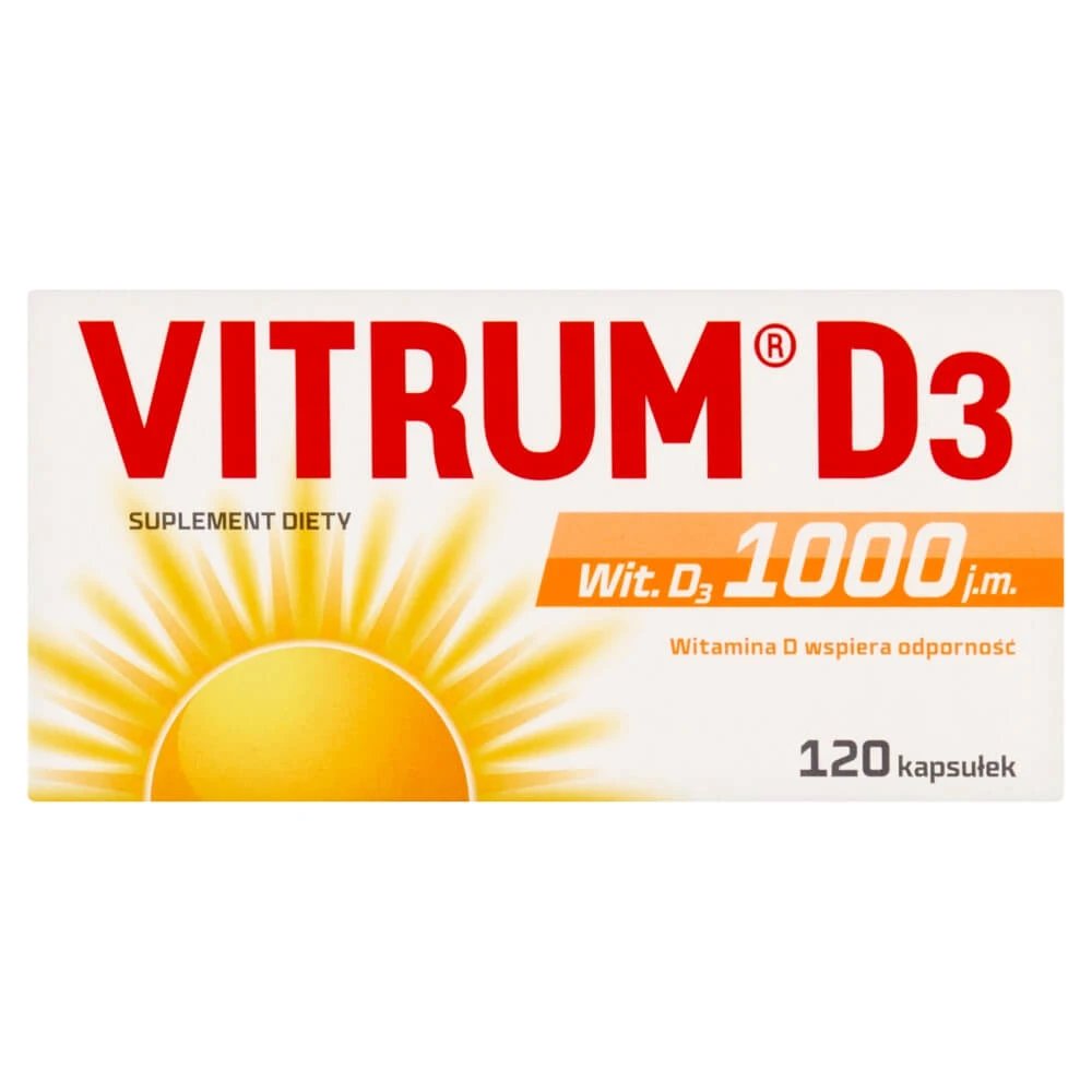 Vitrum D3, vitamina D 1000 UI, 120 capsule