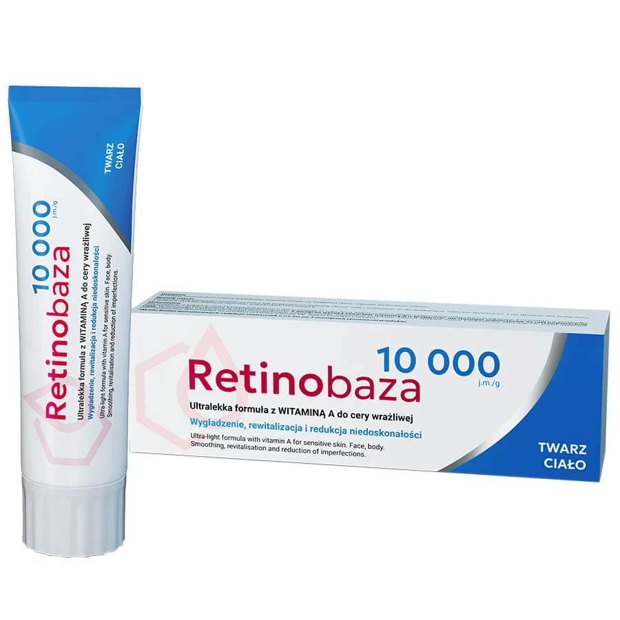 Retinobase 10 000, formulă ultra-light cu vitamina A, pentru față și corp, 30 g