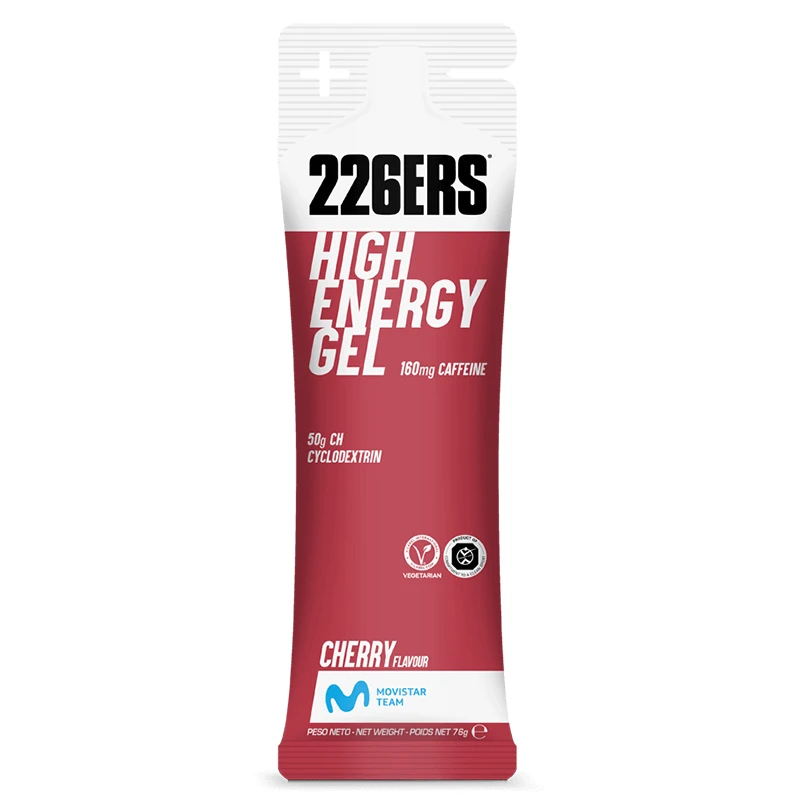226Ers High Energy Gel Caffeine, gel energetic cu cafeină, cireșe, 76 g