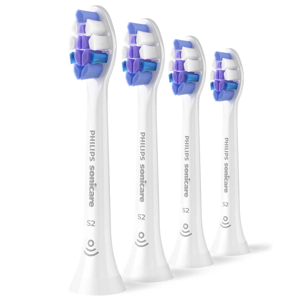 Philips, vârfuri de schimb pentru periuța de dinți sonică Sonicare S Sensitive, alb, 4 bucăți