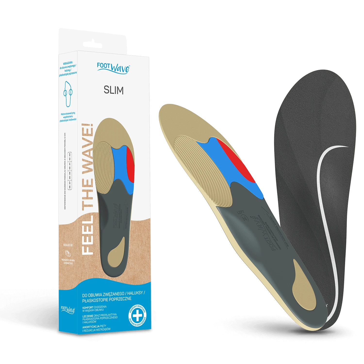 FootWave Slim, tălpi ortopedice, 36-37, 1 pereche