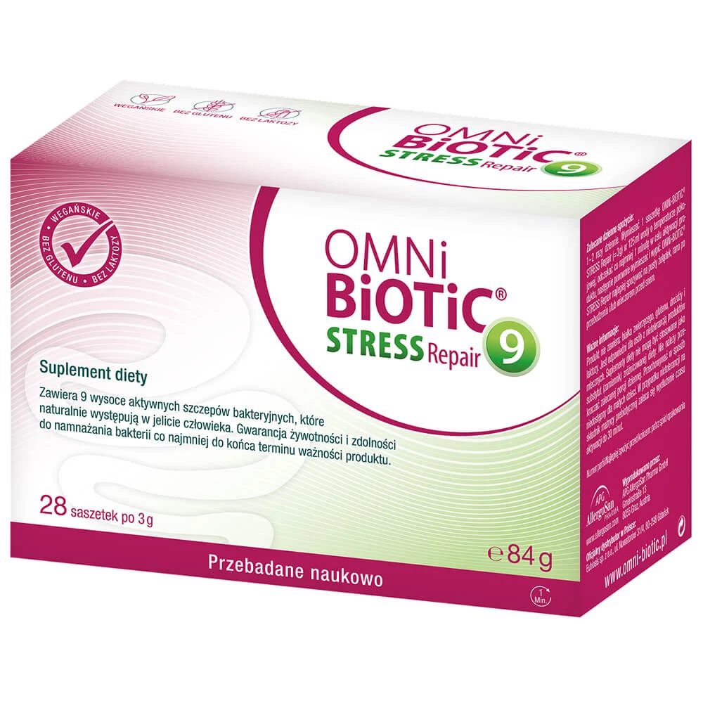 OmniBiotic Stress Repair 9, pulbere, 3 g x 28 pliculețe